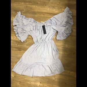 Nanamacs Ruffle Blue Dress